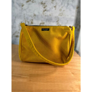 Kate Spade Mustard Yellow Suede Shoulder Bag